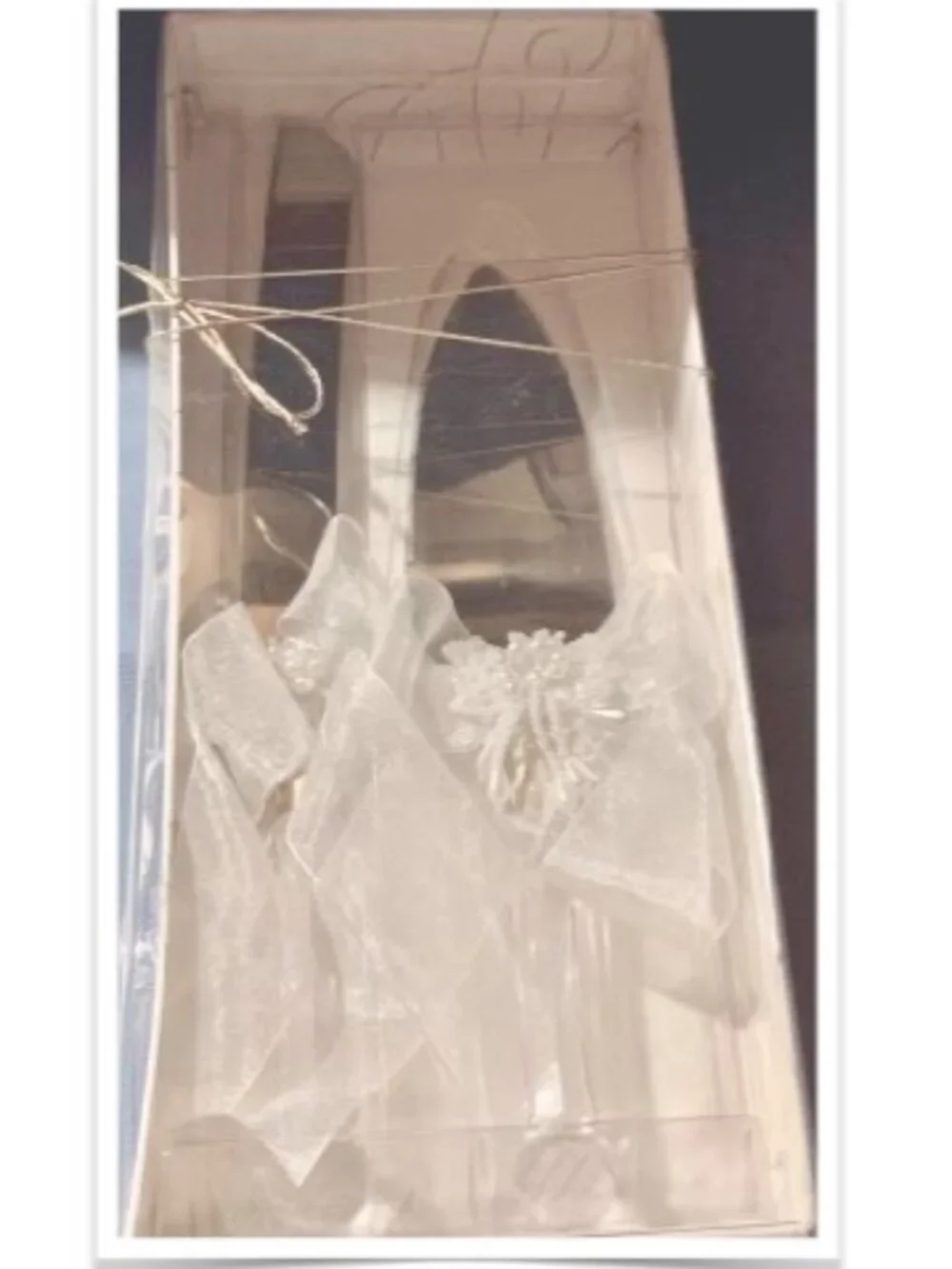 New Cake Knife & Server with Sequence and Chiffon - Wedding - Bridal Shower